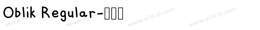 Oblik Regular字体转换 Oblik Regular字体转换